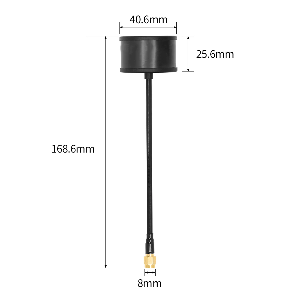 1.2G 1.3G 고이득 원형 편광 옴니 안테나 FPV 장거리 드론 DIY 부품용 1.9dbi RHCP SMA