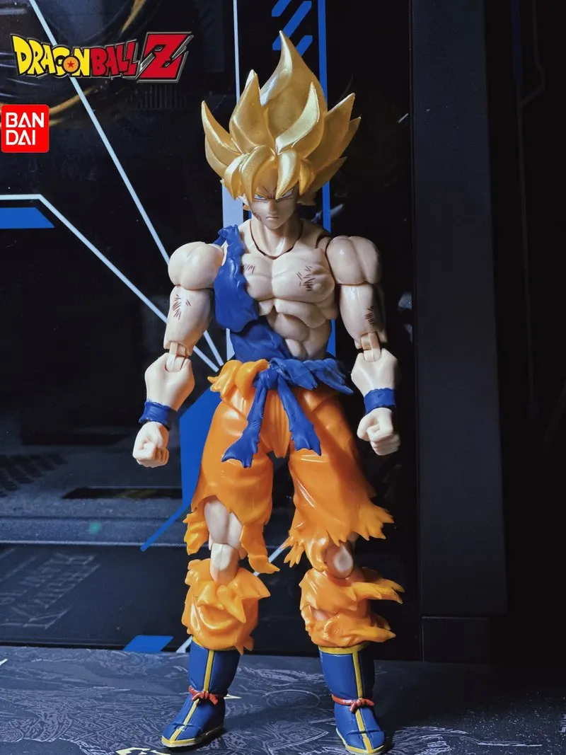 

Bandai Драконий жемчуг Z Goku S.H. Фигуртс супер сайян боевой ущерб Оригинал Tn15th юбилей ограниченный выпуск любимая модель игрушки