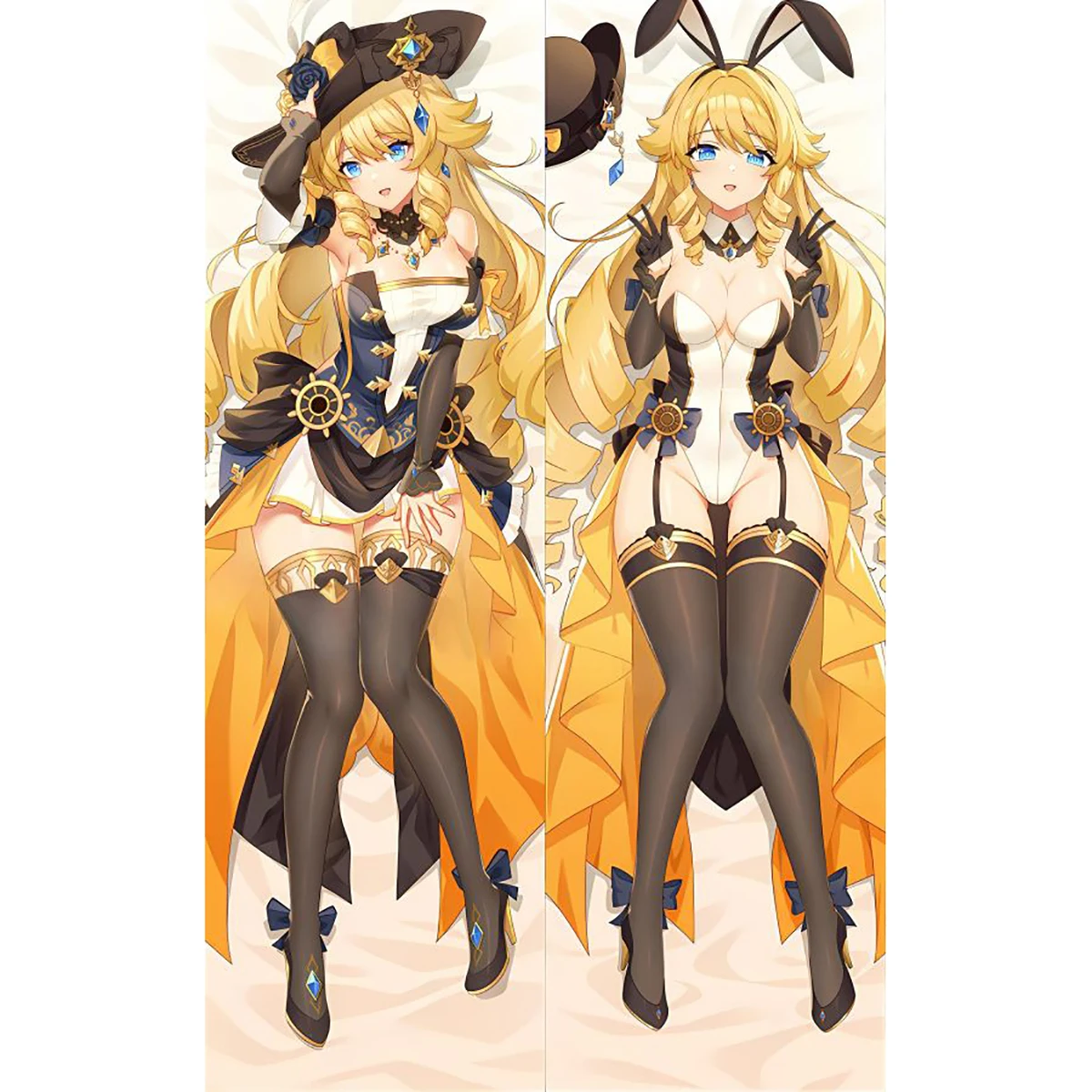 

Genshin Impact 원신 Navia Dakimakura Anime Otaku 2-Side Printed Waifu Decor Hugging Body Pillow Case Cushion Pillow Cover