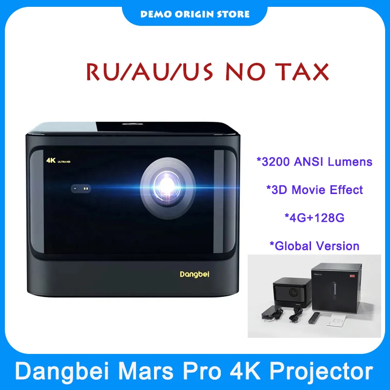 

Dangbei Mars Pro 4K Long Throw Laser Projector 3200 ANSI Lumens Global Version Beamer 3D Android Home Theater Proyector