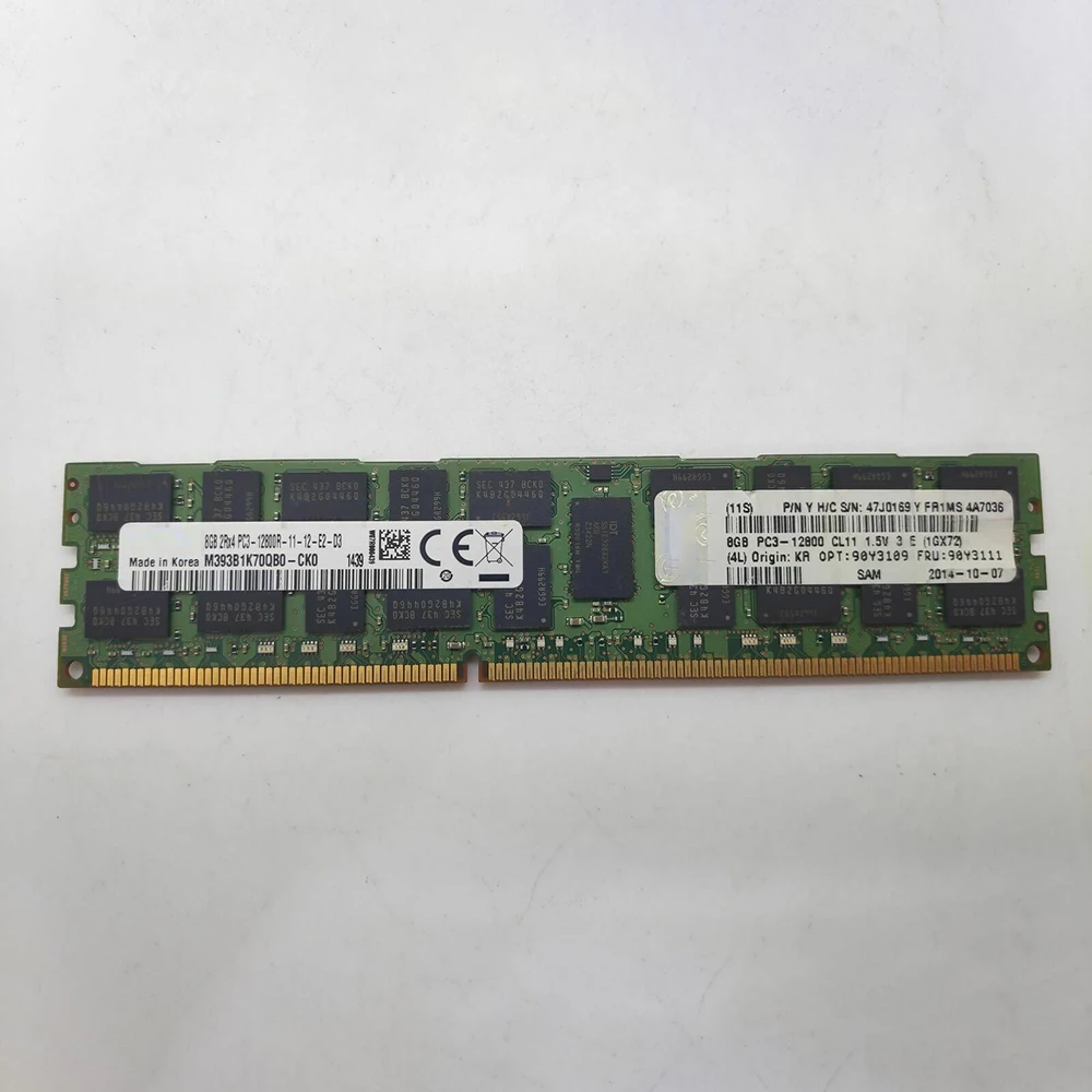 1PCS Server Memory For IBM RAM X3650 M4 90Y3111 90Y3109 47J0169 8GB DDR3 1600 REG 4 1PCS Server Memory For IBM RAM X3650 M4 90Y3111 90Y3109 47J0169 8GB DDR3 1600 REG - Image 2