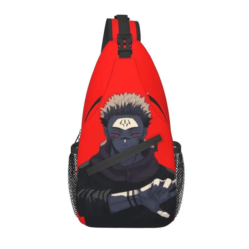 

Fashion Japan Anime Jujutsu Kaisen Sling Crossbody Backpack Men Cool Sukuna Shoulder Chest Bag for Hiking
