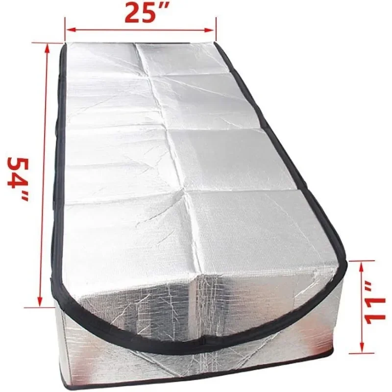 Attic Tent Insulation Cover Aluminum Foil Cover 54x25x11 Inch Waterproof Foldable Dust Insulation Tool