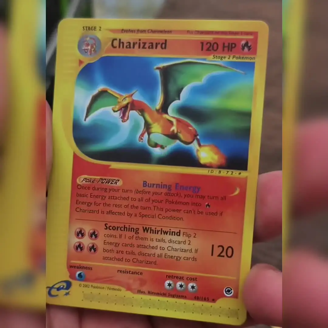 MINISO Pokémon Charizard 120HP Trading Cards Set - 4 Rare