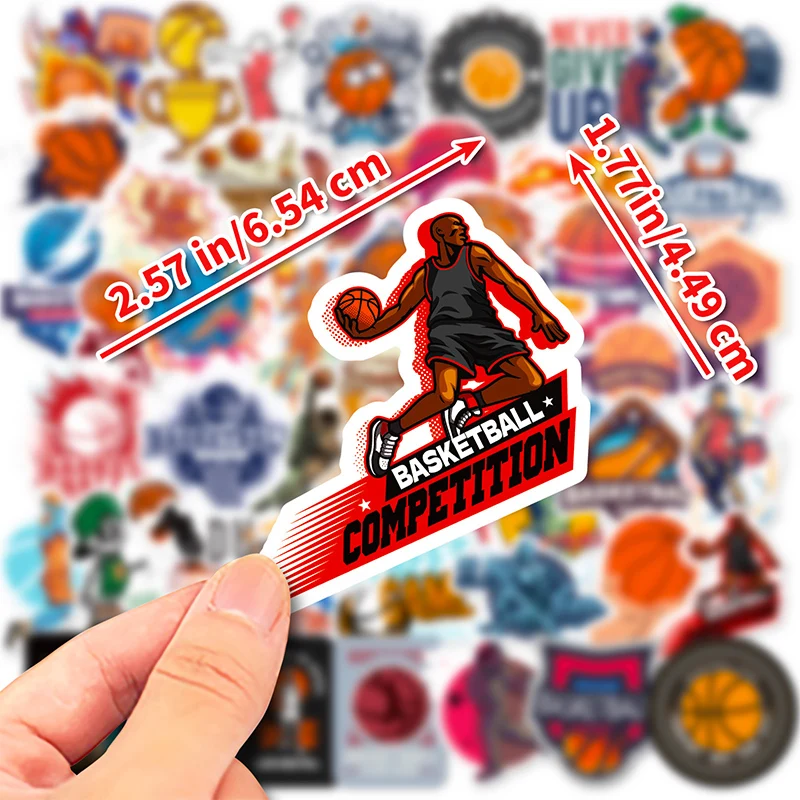 Basketball stickers 50pcs For Water Cup Computer Phone Luggage