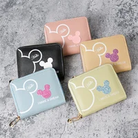 Portefeuille court de dessin animé japonais et coréen pour femme, mini porte-monnaie portable de grande capacité avec fermeture éclair pour étudiante, nouvelle collection 2024 1