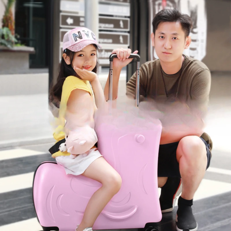 

Children's luggage can be ridden, baby trolley can be ridden, boy can travel