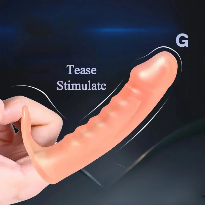 Sex Toys Finger Sleeves G Spot Vagina Stimulator Clit Massager Female Masturbator Condom Sex Toy For Adult Women Lesbian Couples Supplies sex toys