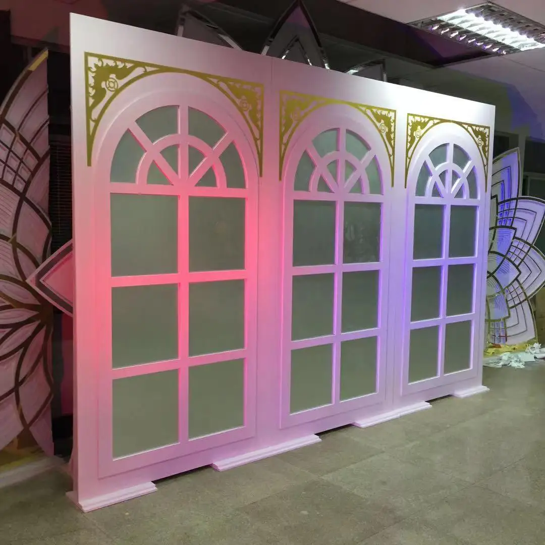 

New Design Acrylic Rectangle Door Shape Backdrop Panel For Wedding Event Decoration