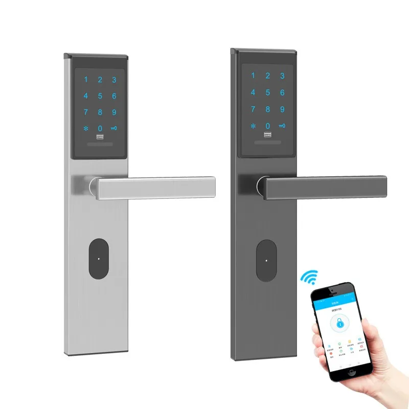 Security Anti-theft Password Lock, Smart Password Lock APP Bluetooth Remote Control, Home Hotel Apartment Anti-theft Door Lock