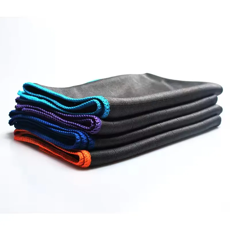 Description Picture 5 of itemMicrofiber Carbon Cloth To Wipe Windows Wine Glasses Tableware Glass Cleaning Cloth Carbon Fiber Rag