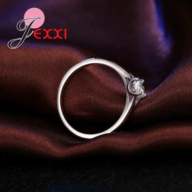 925 Sterling Silver Double U Zircon Ring – Women’s Wedding & Engagement Jewelry - Image 4