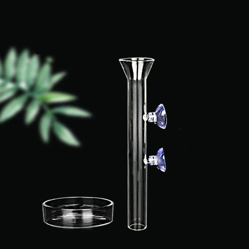 Aquarium Fütterung Rohr Gericht Klar Glas Aquarium Garnelen Schnecke Futter Feeder Schüssel Aquarium Fütterung Werkzeug Zubehör – Detail 9