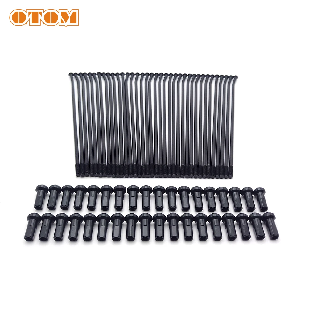 Motorcycle 21" Front 18" 19" Rear Wheel Spoke Kit Electrophoresis Anti-Rust Stainless Steel Aluminum Nipples For KTM XCF