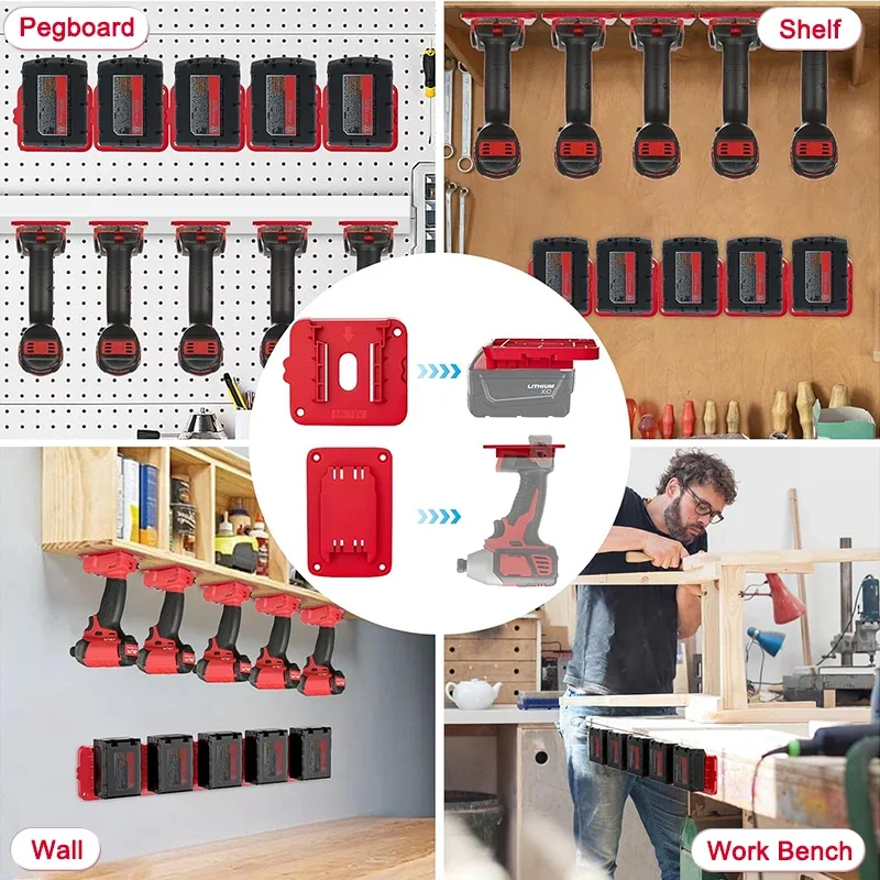 Jual 5Packs Tool Mount Storage Bracket For Makita/Bosch/Dewalt