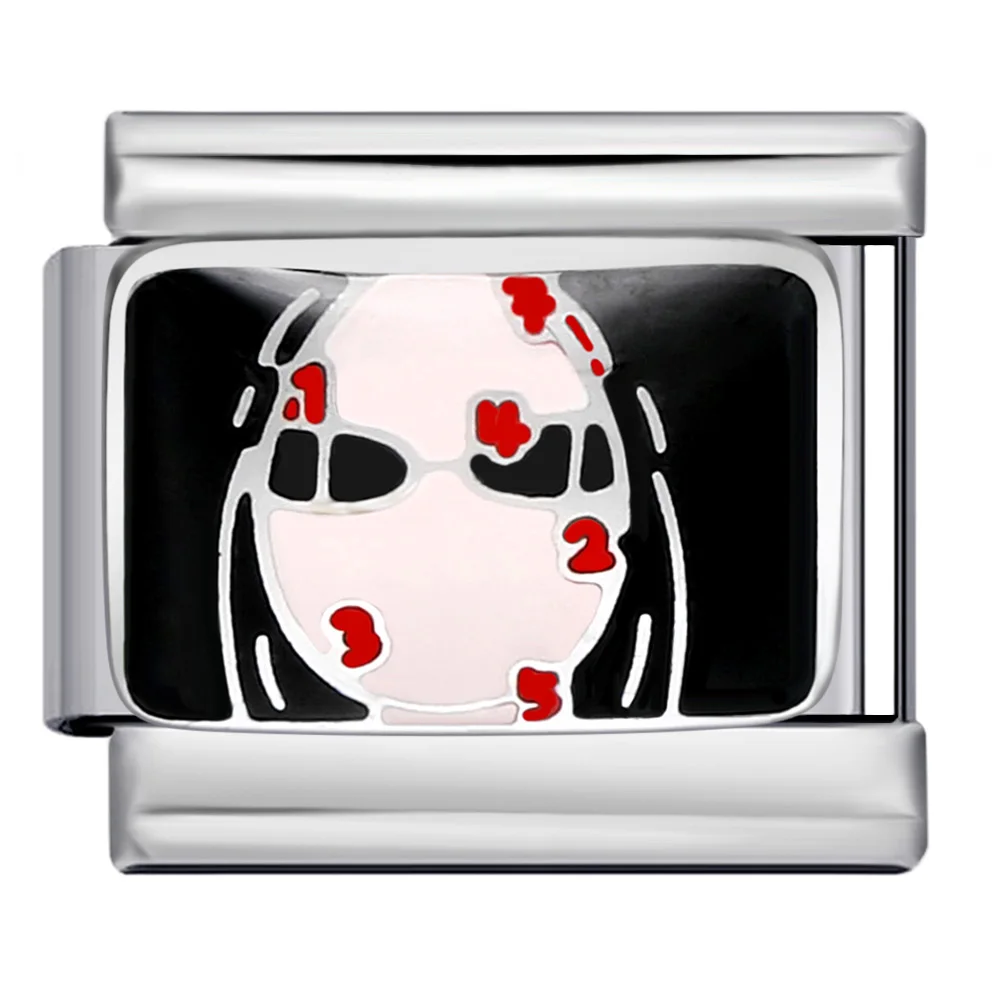 URING Charm Classic House Cartoon Zahn Maniküre Perle Italienischer Link Fit 9mm Edelstahl Schmuck DIY Herstellung Damen Herren Armband – Detail 7