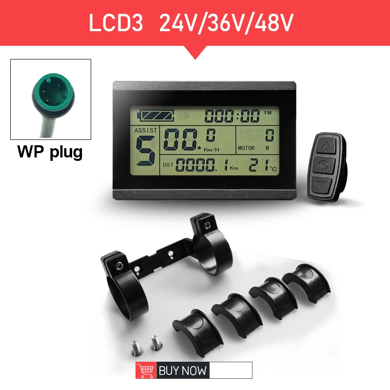 Kit Contrôleur Vélo électrique KT 48V 50A 1000W-3000W + écran LCD3 Et Poignée Accelerator