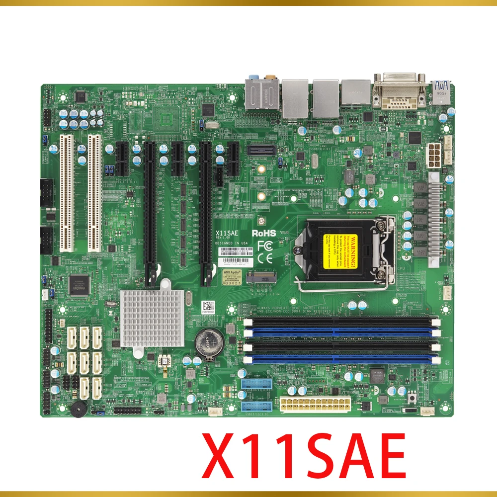 Per Scheda Madre Supermicro Workstation Lga1151 Chipset C236 Xeon E3-1200 V5/V6 6Th/7Th Gen Core I7/I5/I3 Series Ddr4 X11Sae