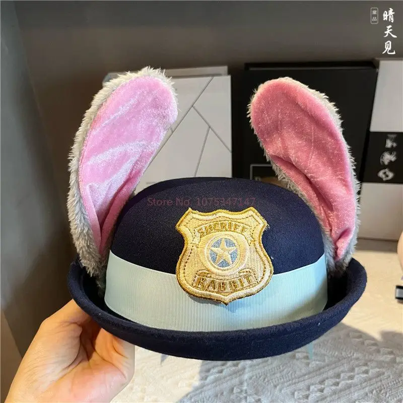 Judy Hat Rabbit Bowler Hat Zootopia Police Officer Judy Hat