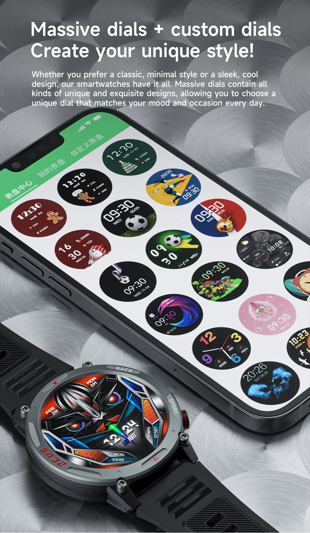 redonda, BT Calls, Fitness Tracker, Monitor de