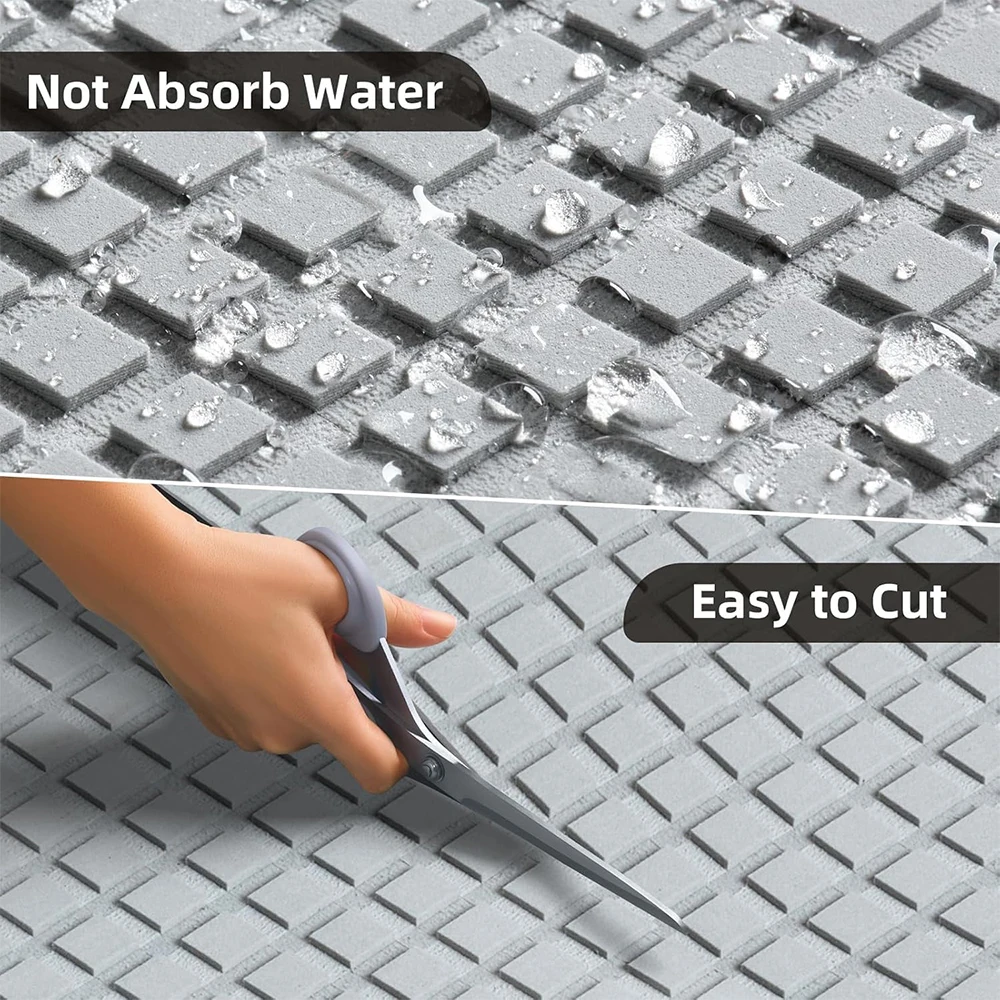 Rhombus Boat Decking Sheet EVA Foam Boat Flooring Deck Mat , Grey Brown Helm Pad - View #3