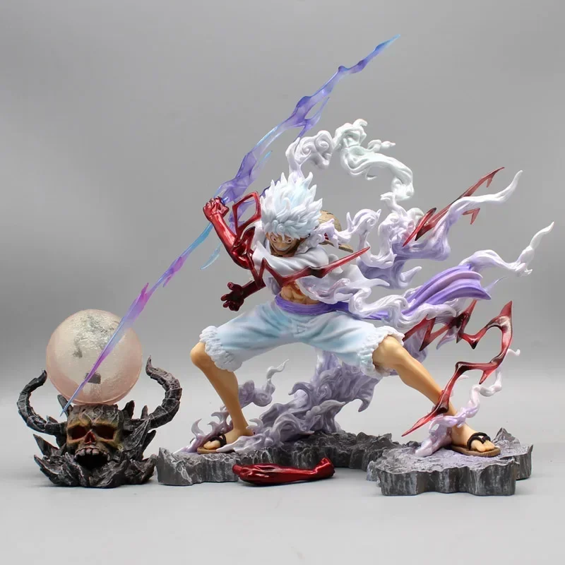 

One Piece Lufffy Anime Figures Gear 5 Figurine Nika Luffy Figure Model Pvc Statue Doll Collection Decoration 28cm Desk Toys Gift