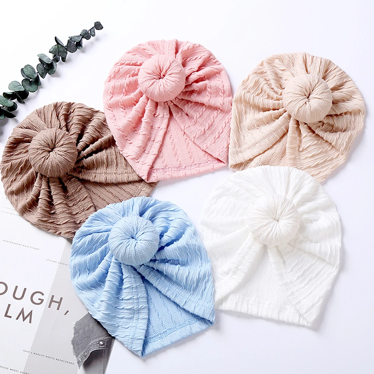 Donut Beanie for Baby Hair Accessories Newborn Hospital Warm Hat Nylon