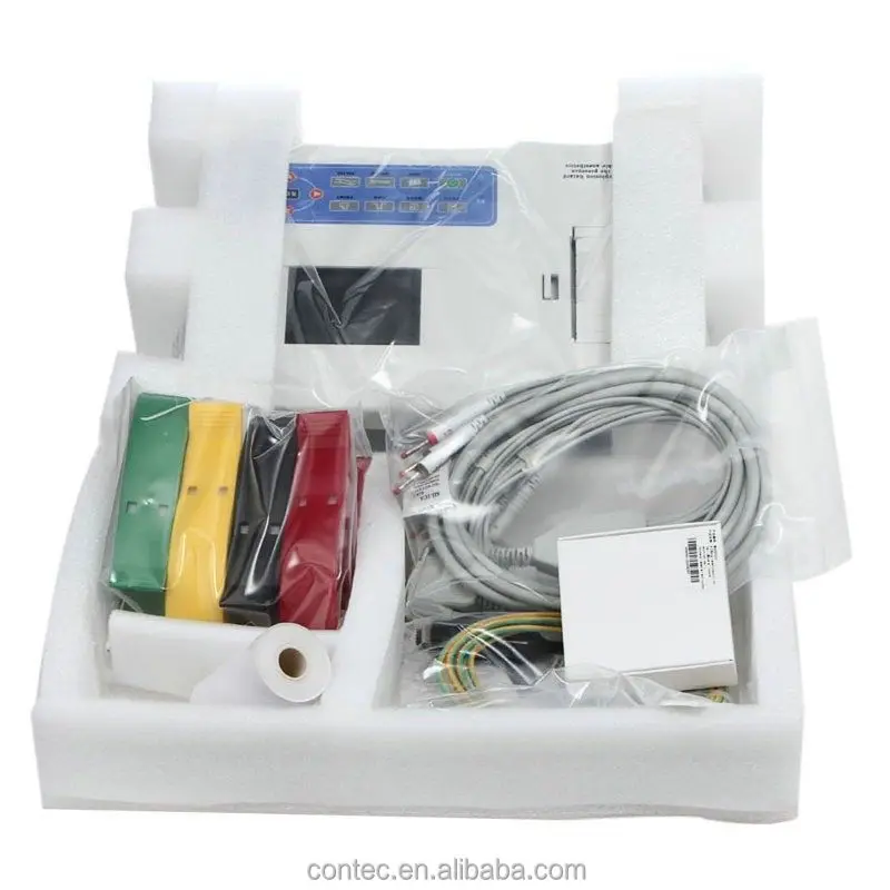 

CONTEC ECG300G Digital Three Channel ECG Machine--CE 12 lead EKG color LCD PC software