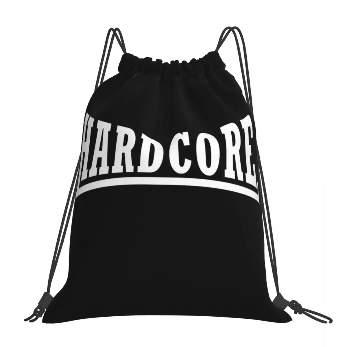 

Hardcore Backpacks Fashion Portable Drawstring Bags Drawstring Bundle Pocket Sports Bag BookBag For Man Woman Students