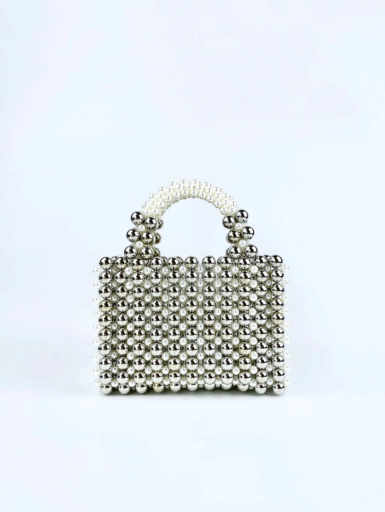 حقيبة مربعة صغيرة مصنوعة يدويًا من الأكريليك المعد...