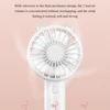 Portable Handheld Fan Small Cooling Fan USB Rechargeable Eyelash Eyelash Mute Cooler  Handheld Fan Mini USB Rechargeable Desk 4
