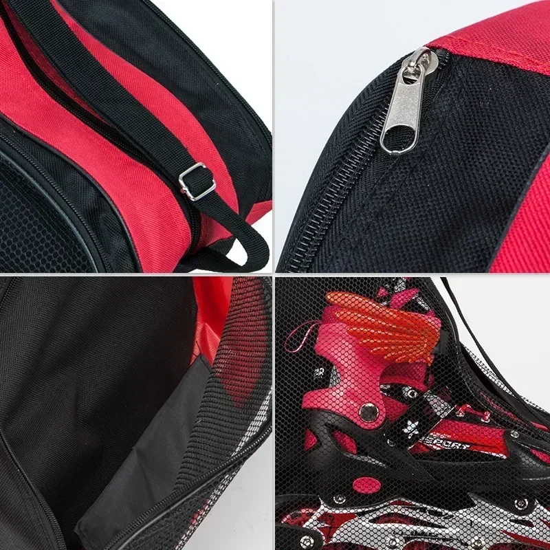 3-layer breathable ice skating roller skates bag, handbag, children's roller skating shoulder bag 5