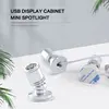 Led USB Spotlight 3W DC5V Jewelry Cabinet Showcase Counter Lamp Surface Mounted Ceiling Mini Spot Light USB 5V Interface 6