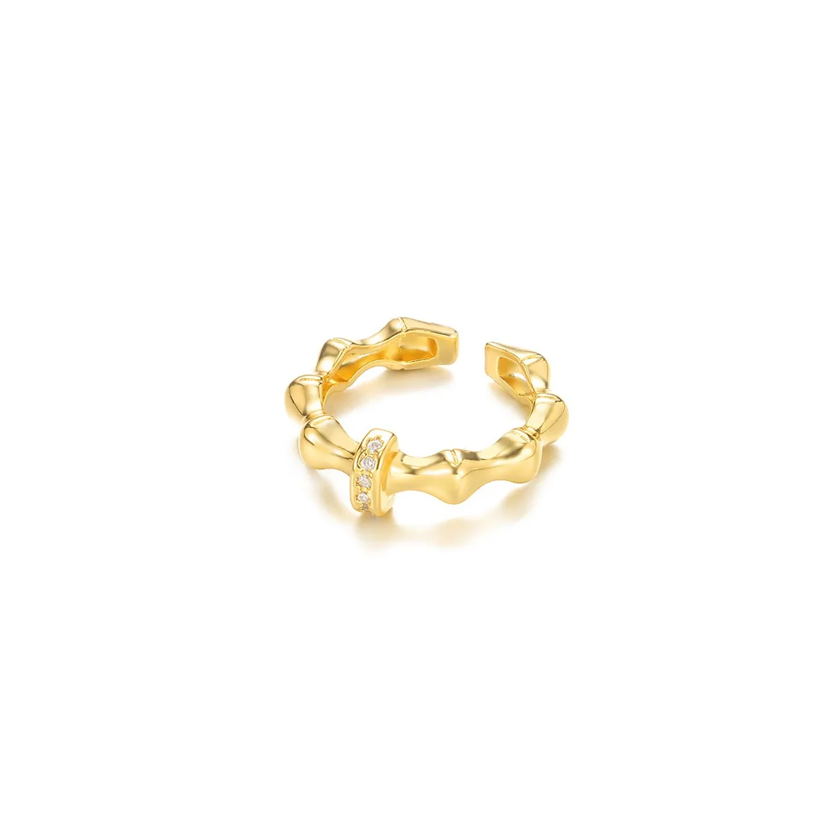 Zircon Rings Stainless Steel Geometric Finger Engagement Wedding Jewelry Gift