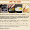 LMETJMA Egg Rings Pancake Mold Set Set Stainless Steel Fried Egg Ring Griddle Pancake Shapers with Silicone Handle JT195 6