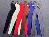 Sexy Hollow Cross Backless Sporty Tight Jumpsuit Woman Sportswear Summer One Pieces Outfit Gym Fitness Overalls Yoga Jump Suit - Image 6