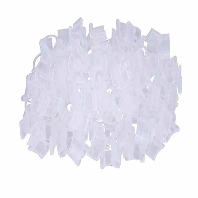 100 Db/Csomag Mini Átlátszó Műanyag Oltó Klipek Paradicsom Növényi Tartók Összekötik A Szőlő Növényeket Klipeket - Image 2