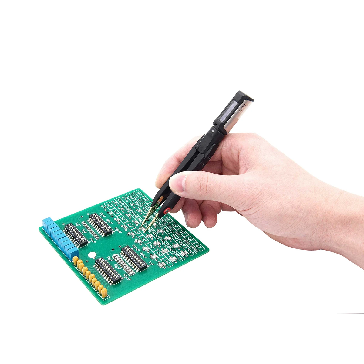 DT71 Mini Digital Tweezers Smart SMD Tester Portable LCR Meter Diode