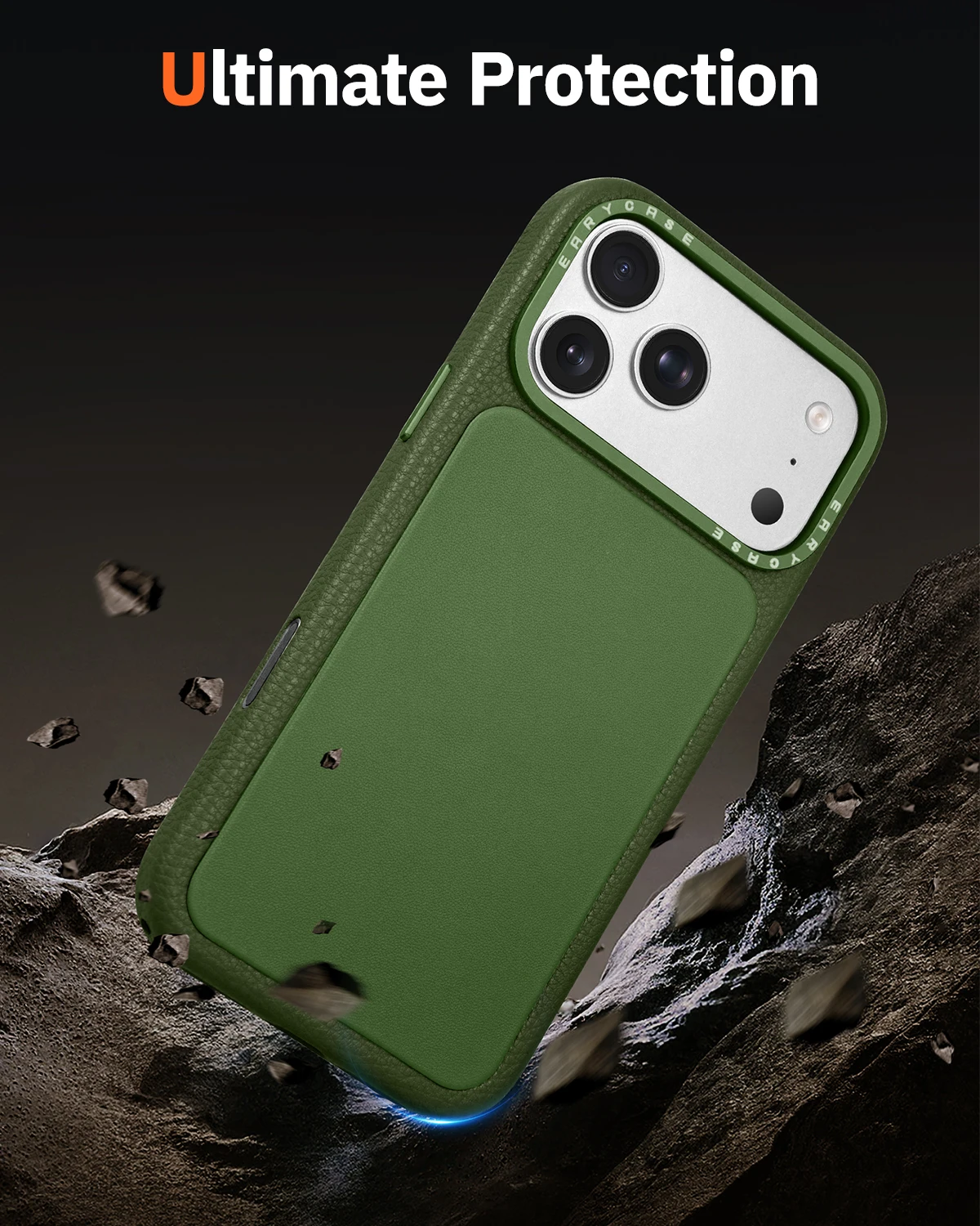 Eary Leather Shockproof Phone Case with Camera Protection Cover