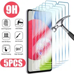 Premium 5 - Pack Tempered Glass Screen Protector for Samsung Galaxy Series (For A21S)
