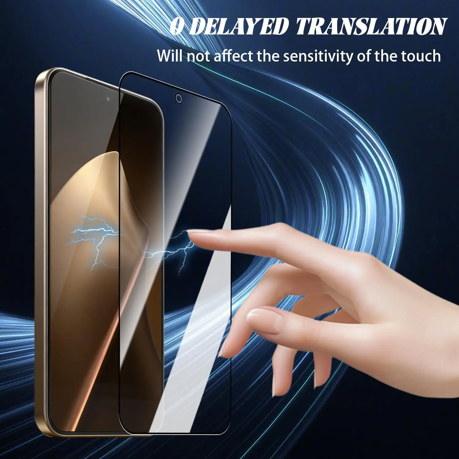 Ultra HD Anti-Spy Tempered Glass Privacy Screen Protector with Easy Installation