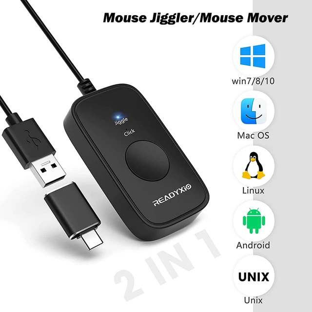 Souris USB 2-en-1, avec mouvement automatique, permet de maintenir le  réveil - AliExpress