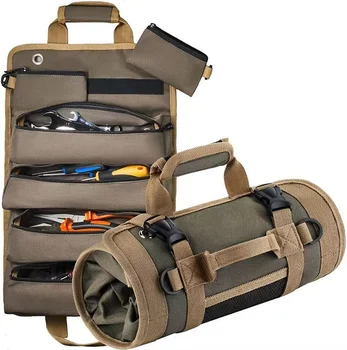 Large Canvas Roll-Up Tool Bag 1