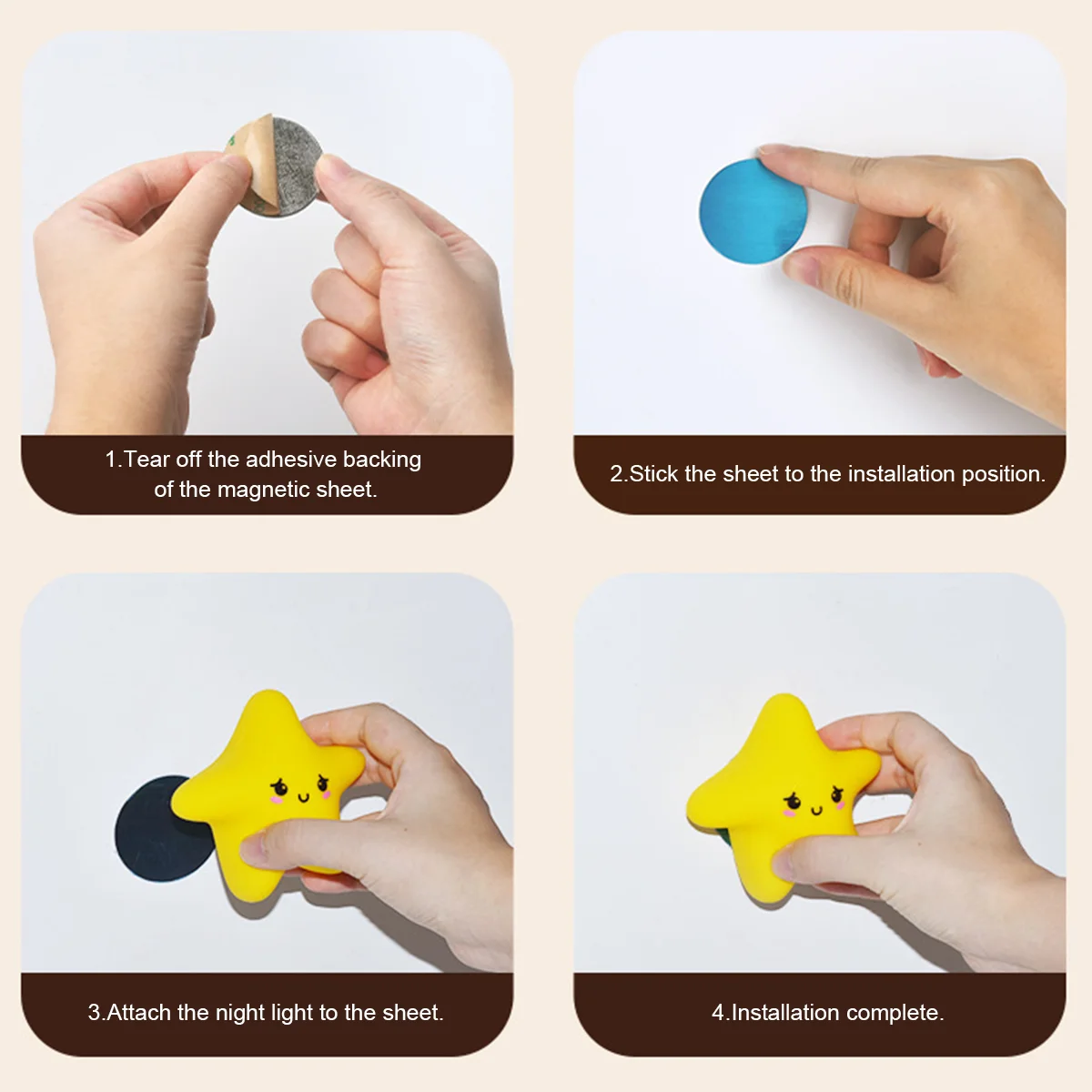 Silicone Led Night Light Wall Lamp Dimmable Bedside USB Rechargeable Baby Kids Lights Moon Star Cloud Touch Control Lamp Bedroom