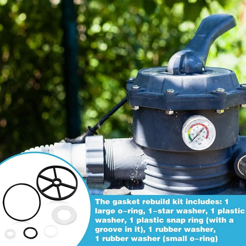 ZVJV Ersatzteil-Set Für Hayward Vario-Flo Poolfilterventil – Spinnendichtung & O-Ringe, Kompatibel Mit SP0710, SP0711, SP0712, SPX0714L