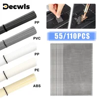55/110Pcs Plastic Welding Kit, ABS PP PVC PE Plastic Welding Rods,304 Stainless Steel Welding Repair Mesh,Car Bumper Repair Tool 1