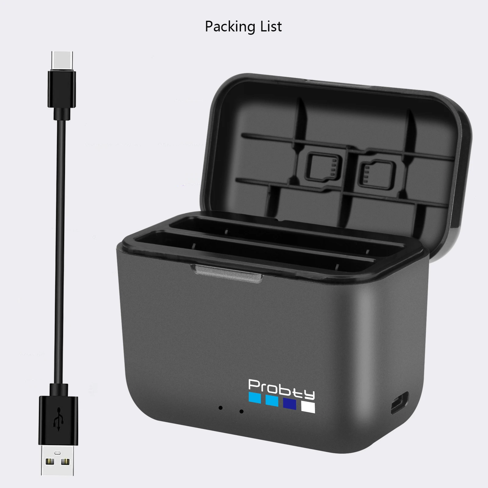 Chargeur rapide pour batterie Insta360 X4 - Boîtier de charge portable