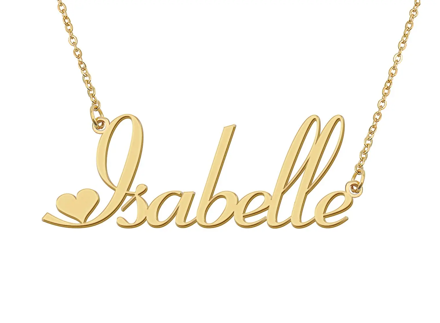 

Isabelle Initial Name Necklace for Women Personalized Stainless Steel Jewelry Pendant Girls Annivesary Gift