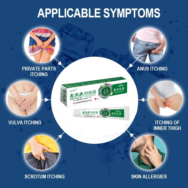 Antibacterial Cream Eczema Ointment Remove Odor Private Part Dermatitis Anti-itch Cream Tinea Cruris Psoriasis Plaster Skin Care