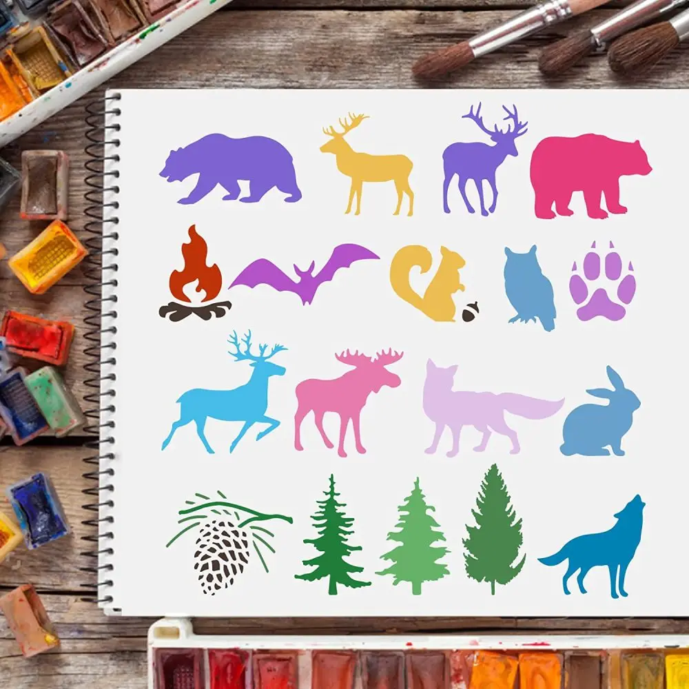 Forest Animal Stencils
